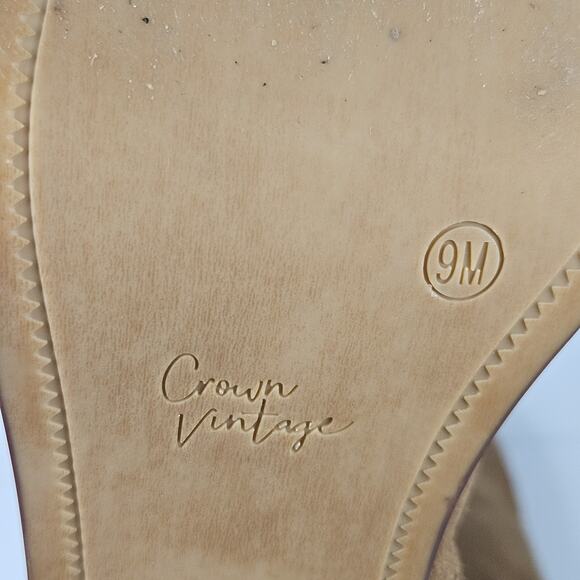 Crown Vintage Ravvi Boot Tan Mid-Calf Slouch Size 9 Western Classic - Picture 7 of 11